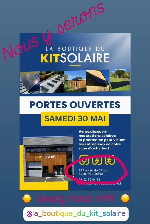 ☀️ Samedi 30 mai nous serons présentes lors des portes ouvertes de l'un de nos partenaires ☀️