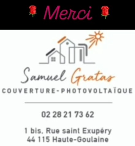 ✨️ Et voici notre tout nouveau partenariat signé avec l'entreprise Samuel Gratas ✨️